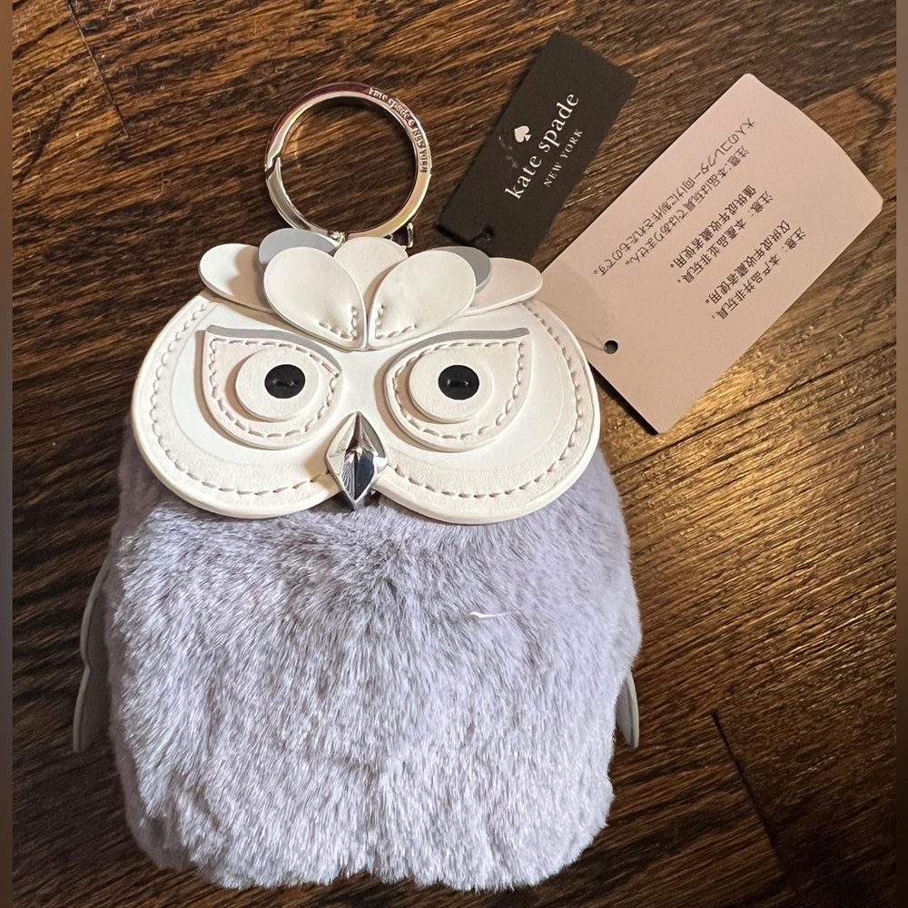 Kate Spade Hoot Owl 3D Coin Purse Key Chain Limited Edition KE693 Novelty NWT
